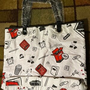 Stylish Black and White Tote Bag